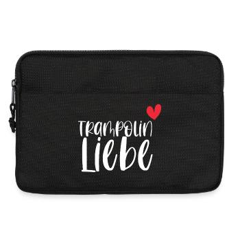 Trampolin Liebe Springen Hobby Geschenk - Laptoptasche 13" - Schwarz - Vorne