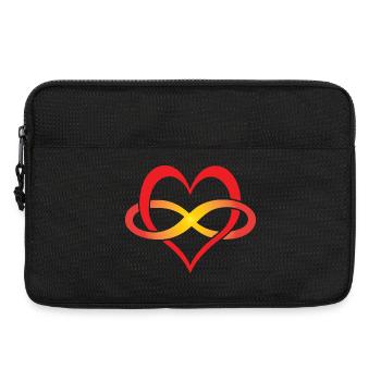 I love you for infinity - Laptop bag 13" - black - Front
