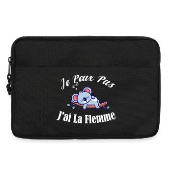 je peux pas J ai sieste - La Flemme - dormir - Sacoche pour ordinateur portable 13 pouces - noir - Devant