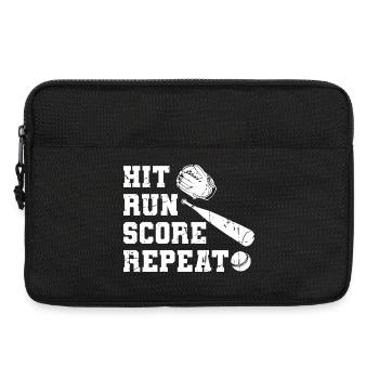 Baseball Motivation - Sacoche pour ordinateur portable 13 pouces - noir - Devant