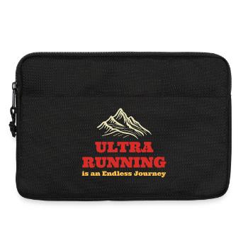 Ultra-Laufen ist eine endlose Reise - Laptoptasche 13" - Schwarz - Vorne