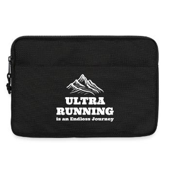 Ultra-Laufen ist eine endlose Reise - Laptoptasche 13" - Schwarz - Vorne