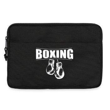 Boxe avec des gants - Sacoche pour ordinateur portable 13 pouces - noir - Devant