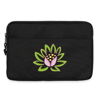 Lotus und die Natur - Laptoptasche 13" - Schwarz - Vorne