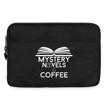 Amateur de livres, romans policiers et café - Sacoche pour ordinateur portable 13 pouces - noir - Devant