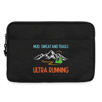 Ultra Running - Mud, Sweat and Trails - Laptop bag 13" - black - Front