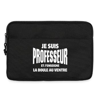 professeur, enseignant, école - Sacoche pour ordinateur portable 13 pouces - noir - Devant