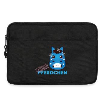 ! Brrr Pferdchen - Winter Pony - Laptoptasche 13" - Schwarz - Vorne