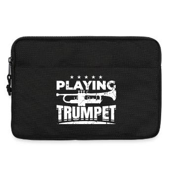 Trompete spielen - Laptoptasche 13" - Schwarz - Vorne