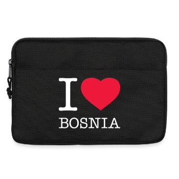 I LOVE BOSNIA Bosnien - Laptoptasche 13" - Schwarz - Vorne