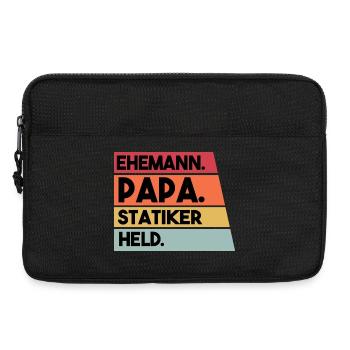 Ehemann Papa Statiker Held - Laptoptasche 13" - Schwarz - Vorne