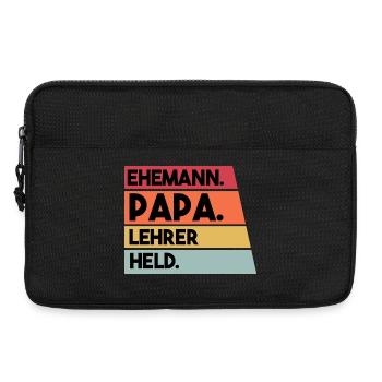 Ehemann Papa Lehrer Held - Laptoptasche 13" - Schwarz - Vorne