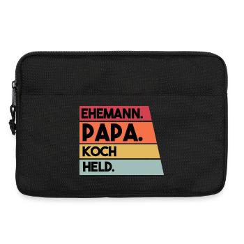Ehemann Papa Koch Held - Laptoptasche 13" - Schwarz - Vorne