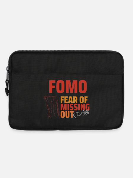FOMO Club Klippentypografie - Laptoptasche 13" - Schwarz
