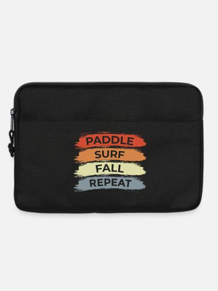 Surfing Spruch - Laptoptasche 13" - Schwarz