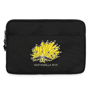 Sea snail, sapsucker, Costasiella sp.01 - Laptop bag 13" - black - Front