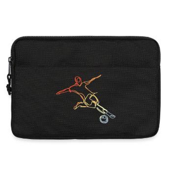 Look vintage de joueur de football - Sacoche pour ordinateur portable 13 pouces - noir - Devant