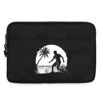 Soccer Boy Drawing - Laptop bag 13" - black - Front
