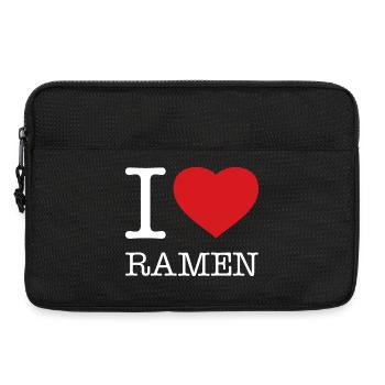 I LOVE RAMEN - Laptop bag 13" - black - Front