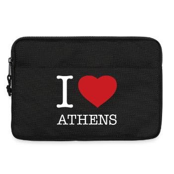 I LOVE ATHENS Greece Griechenland - Laptoptasche 13" - Schwarz - Vorne