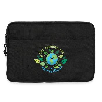 Dieser Mann ist wunderbar - Laptoptasche 13" - Schwarz - Vorne