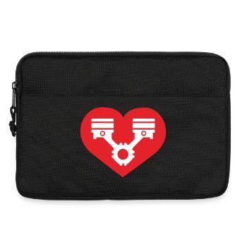 Réglage du cœur - Sacoche pour ordinateur portable 13 pouces - noir - Devant