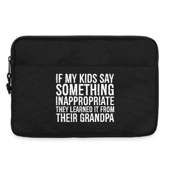 If my kids say something inappropriate they learn - Laptoptasche 13" - Schwarz - Vorne