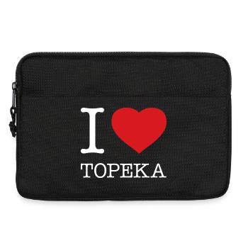I LOVE TOPEKA - Laptop bag 13" - black - Front