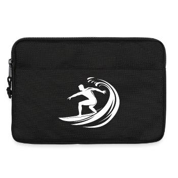 Surfing Logo - Laptoptasche 13" - Schwarz - Vorne
