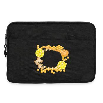 Ginger-Lemon-Honey Frame – Feel-Good Motif - Laptop bag 13" - black - Front