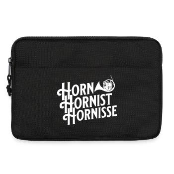 Horn Hornist Hornisse Waldhorn Hornistin - Laptoptasche 13" - Schwarz - Vorne