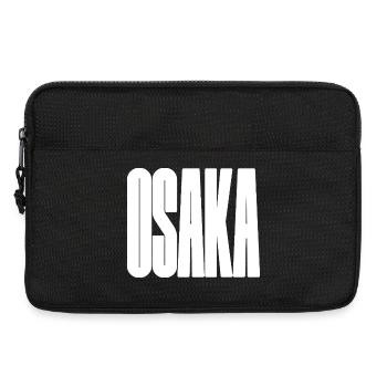 Osaka - Japan City Bold Typography - Laptop bag 13" - black - Front