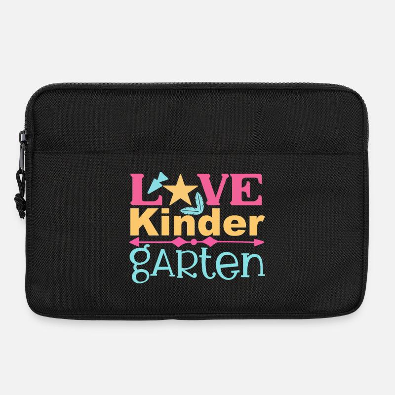 Liebe Kindergarten - Stern und Pfeil - Laptoptasche 13" - Schwarz