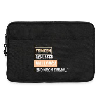 Trinken schlafen MALLORCA und noch einmal - Laptoptasche 13" - Schwarz - Vorne