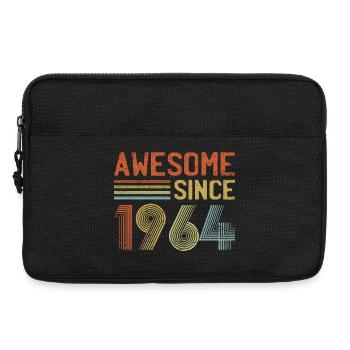Retro 90er Jahre inspiriertes Typografie-Design - Laptoptasche 13" - Schwarz - Vorne