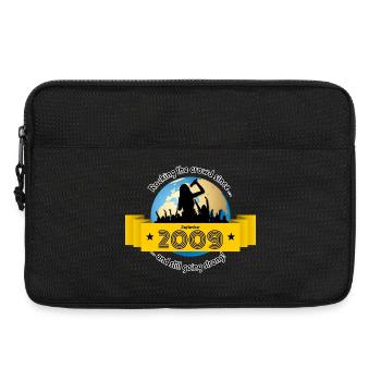 16. Geburtstag Rocking the crowd since 09/2009 - Laptoptasche 13" - Schwarz - Vorne