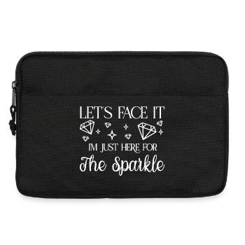 Diamond Painting Artist Just Here For The Sparkle - Laptoptasche 13" - Schwarz - Vorne
