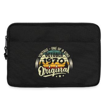 Cadeau Anniversaire Octobre 1970 - Sacoche pour ordinateur portable 13 pouces - noir - Devant