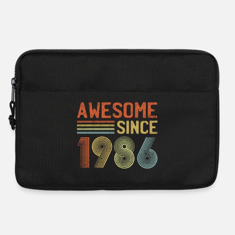 Retro 1986 Jubiläumsdesign - Laptoptasche 13" - Schwarz
