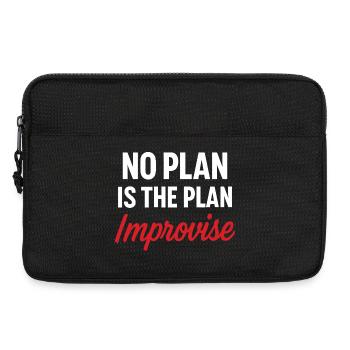 Motivational Message No Plan - Laptop bag 13" - black - Front