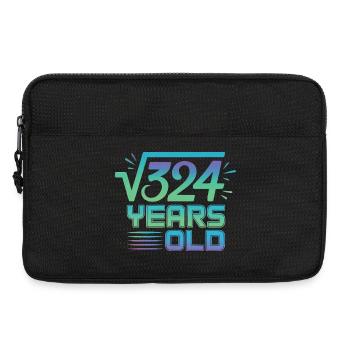 Math Joke – T-shirt du 18e anniversaire - Sacoche pour ordinateur portable 13 pouces - noir - Devant