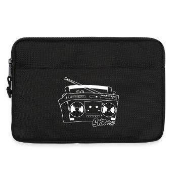 GDR Radio Recorder Cassette Recorder Ostalgie 80s - Laptop bag 13" - black - Front