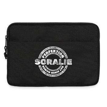Soralie dans le rôle de Soralie - Sacoche pour ordinateur portable 13 pouces - noir - Devant