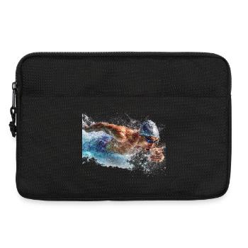 Wassersport Splash Schwimmen - Laptoptasche 13" - Schwarz - Vorne