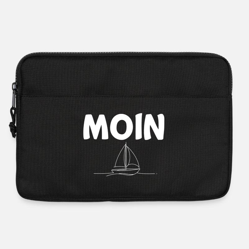 Moin Segelboot - Laptoptasche 13" - Schwarz