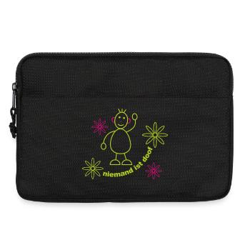 niemand_ist_doof_002 - Laptoptasche 13" - Schwarz - Vorne