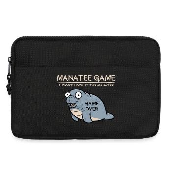Jeu du lamantin : Ne regardez pas le lamantin ! Drôle - Sacoche pour ordinateur portable 13 pouces - noir - Devant