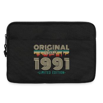 Original 1991 Vintage Retro Geburtstagsgeschenk - Laptoptasche 13" - Schwarz - Vorne