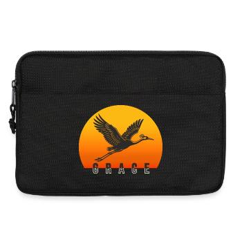 Grace – The Crane in the Sunset - Laptop bag 13" - black - Front