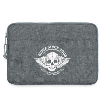 Rider Since 2003 - 22 Years of Speed & Freedom - Laptop bag 13" - heather grey - Front